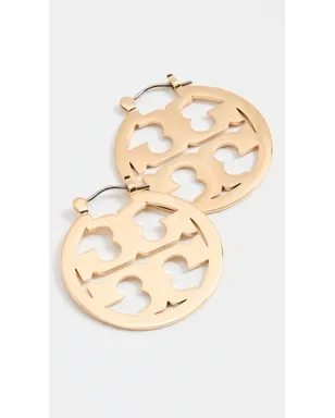Tory Burch スモールアイコン フープピアス ゴールド ワンサイズ - サムネイル4