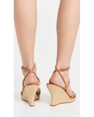 Tory Burch Capri Miller エスパドリーユ ウェッジ 85mm カラメルコーン／ゴールド 11 - サムネイル3