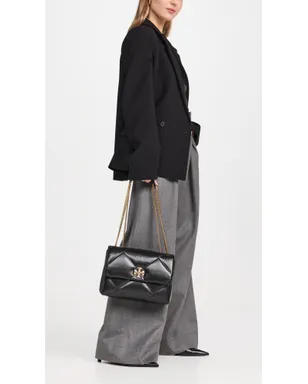 Tory Burch Kira ダイヤモンドキルト コンバーチブル ショルダーバッグ ブラック ワンサイズ - サムネイル3