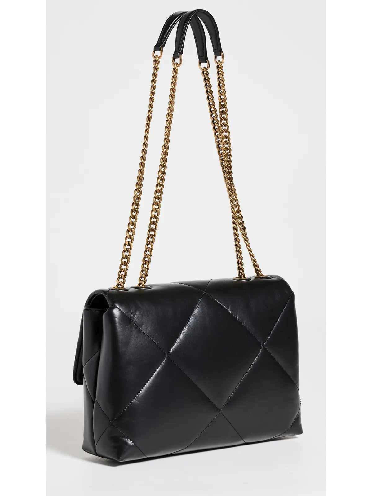 Tory Burch Kira ダイヤモンドキルト コンバーチブル ショルダーバッグ ブラック ワンサイズ - 画像4