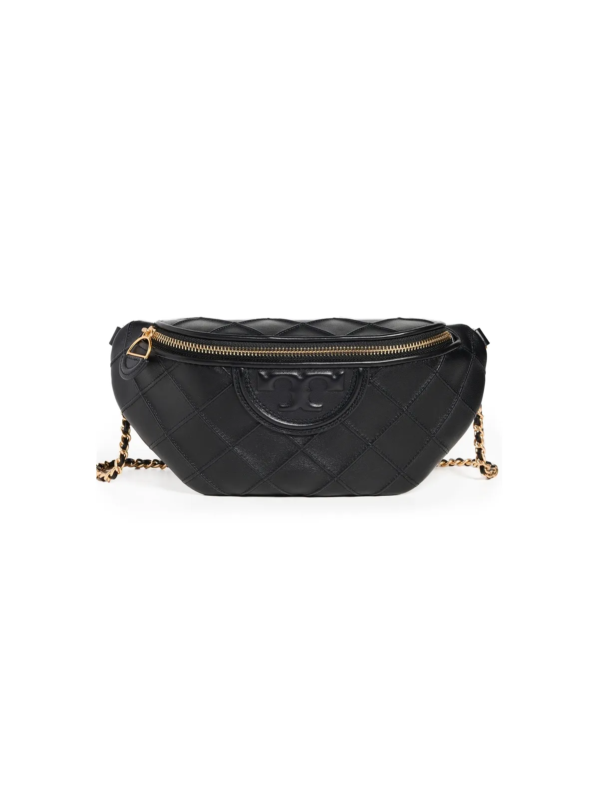Tory Burch フレミング ソフトベルトバッグ ブラック - 画像1