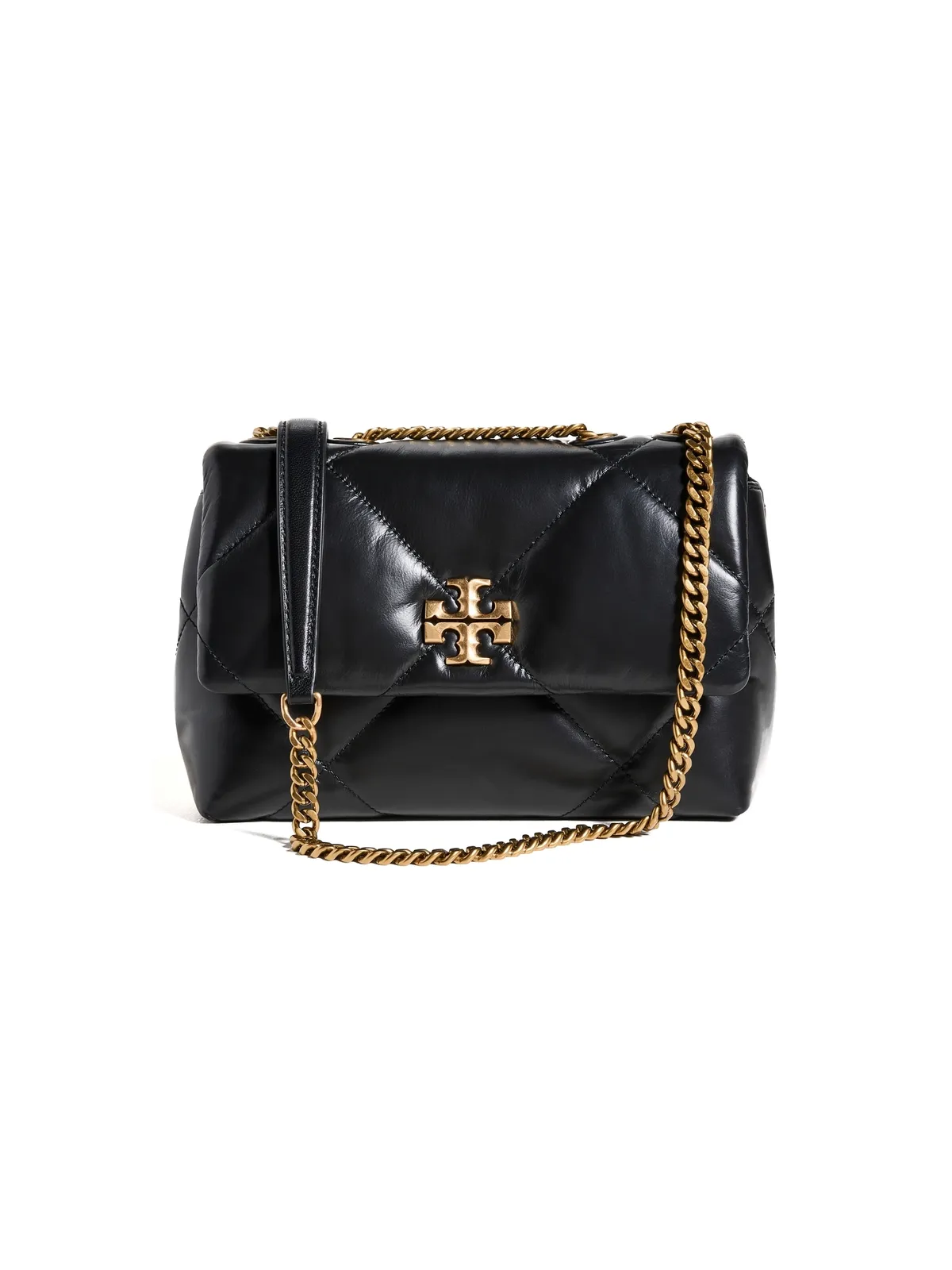 Tory Burch Kira ダイヤモンドキルト スモール コンバーチブル ショルダーバッグ ブラック ワンサイズ - 画像1