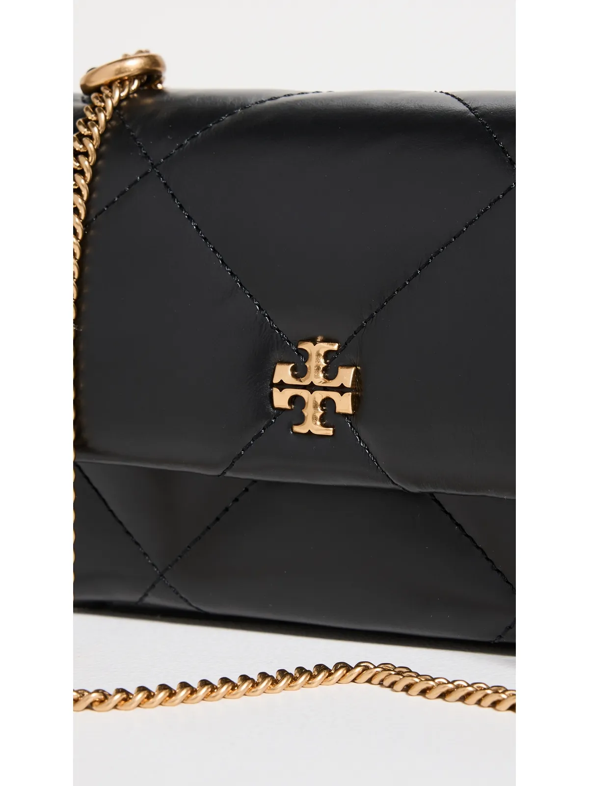 Tory Burch ミニ キラ ダイヤモンド フラップ バッグ ブラック ワンサイズ - 画像5