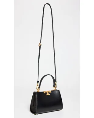 Tory Burch ミニエレノア サッチェル ブラック ワンサイズ - サムネイル4