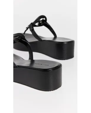 Tory Burch ミラー ウェッジサンダル 25mm パーフェクトブラック - サムネイル5