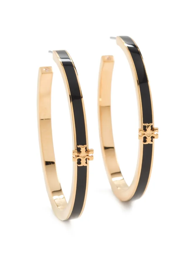 Tory Burch Tory Burch アイコンエナメル フープピアスの商品画像