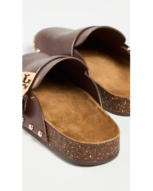 Tory Burch メロー スタッド ミュール ディープモカ/ゴールド - サムネイル4