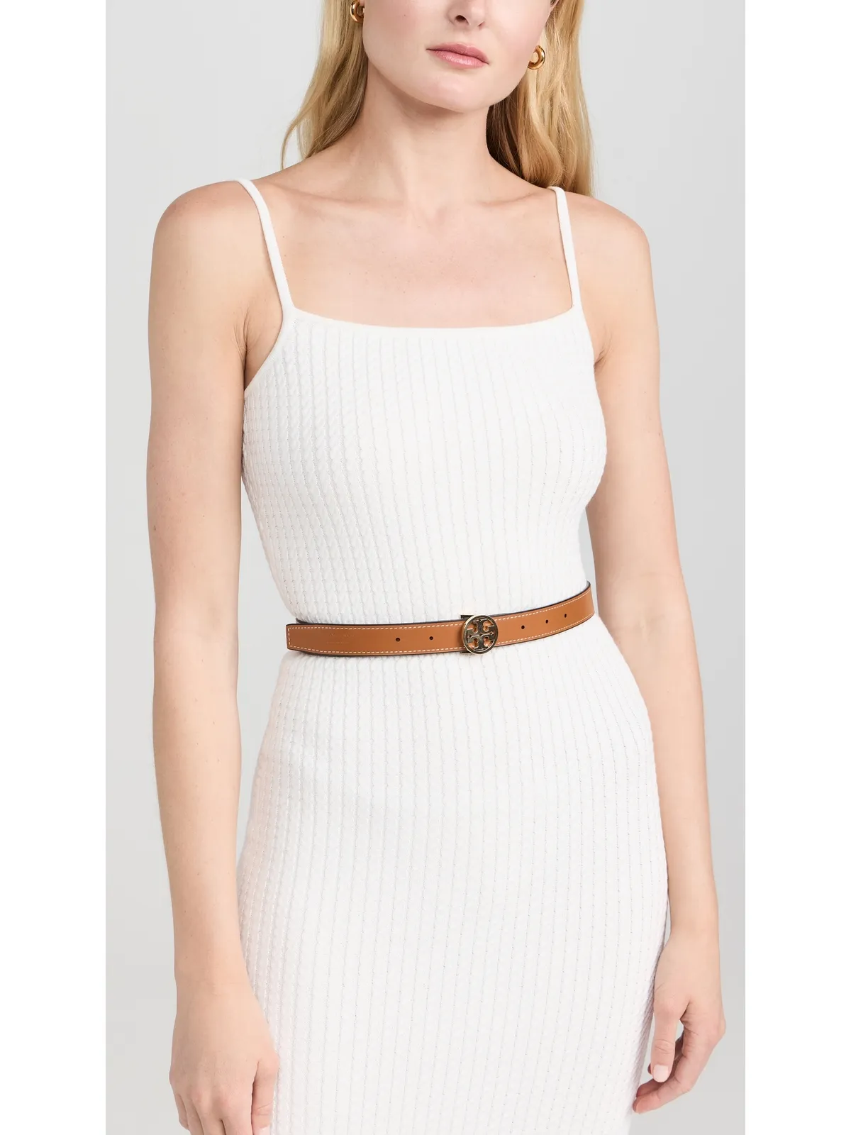 Tory Burch Miller スムース リバーシブル ベルト 1 ブラック/ウィスキー M - 画像4