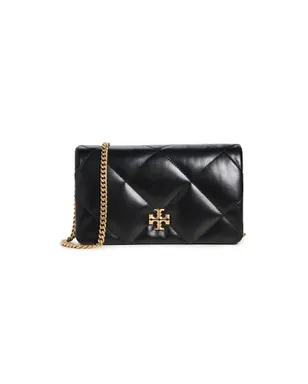Tory Burch Kira Diamond Quilt Chain Wallet ブラック - サムネイル1