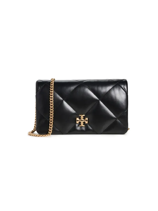 Tory Burch Tory Burch Kira Diamond Quilt Chain Wallet ブラックの商品画像