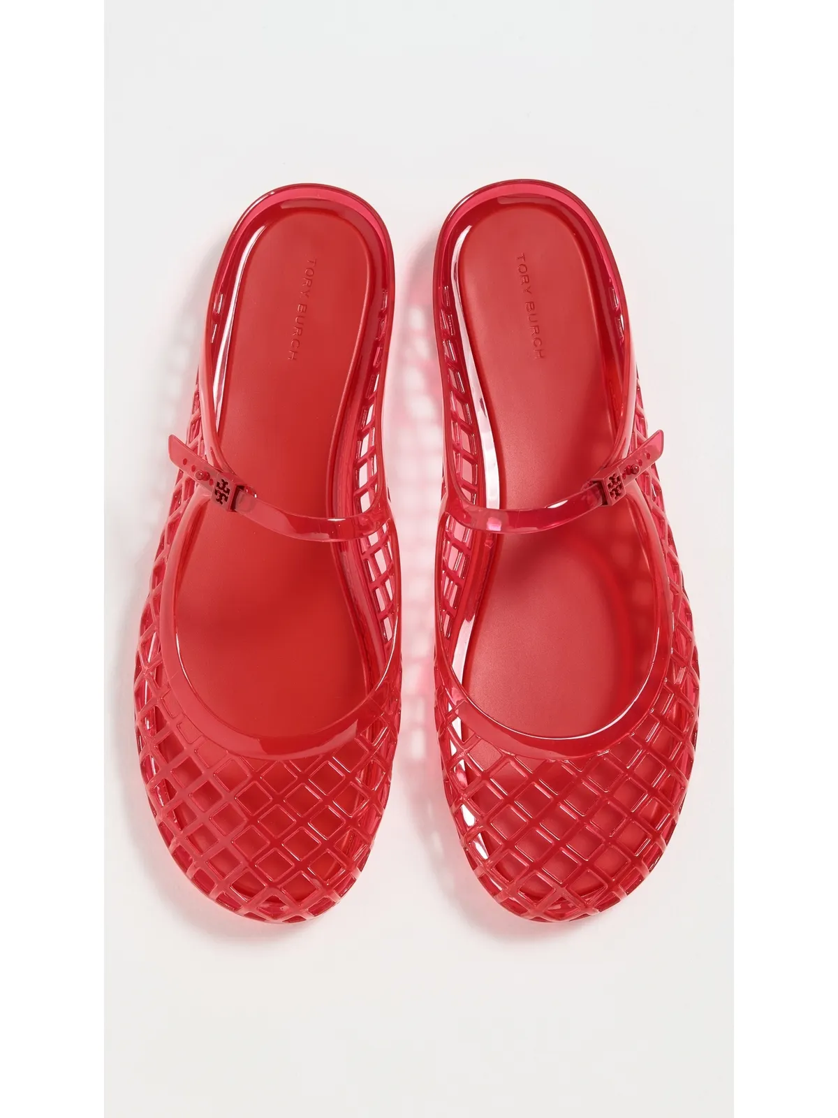 Tory Burch Mellow Mary Jane Jelly Flats Red Volcano - 画像5