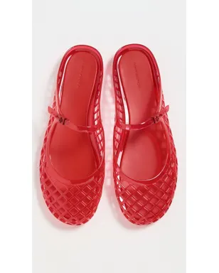 Tory Burch Mellow Mary Jane Jelly Flats Red Volcano - サムネイル5