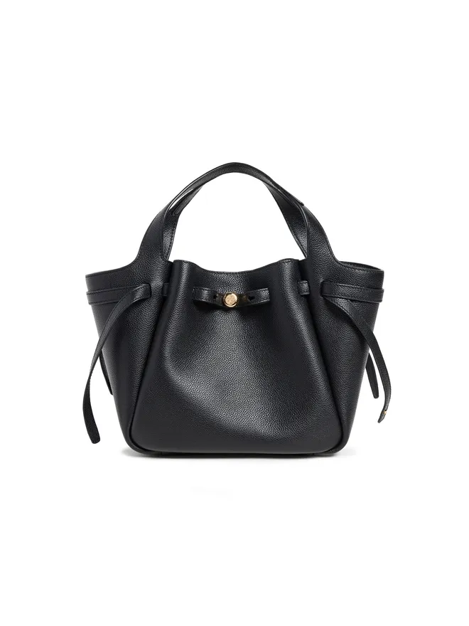 Tory Burch Tory Burch Romy ペブルドレザー サッチェル ブラック ワンサイズの商品画像