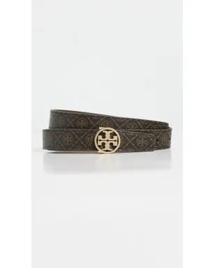 Tory Burch ミラーベルト モノグラム柄 コーティングキャンバス ゴールドバックル - サムネイル2