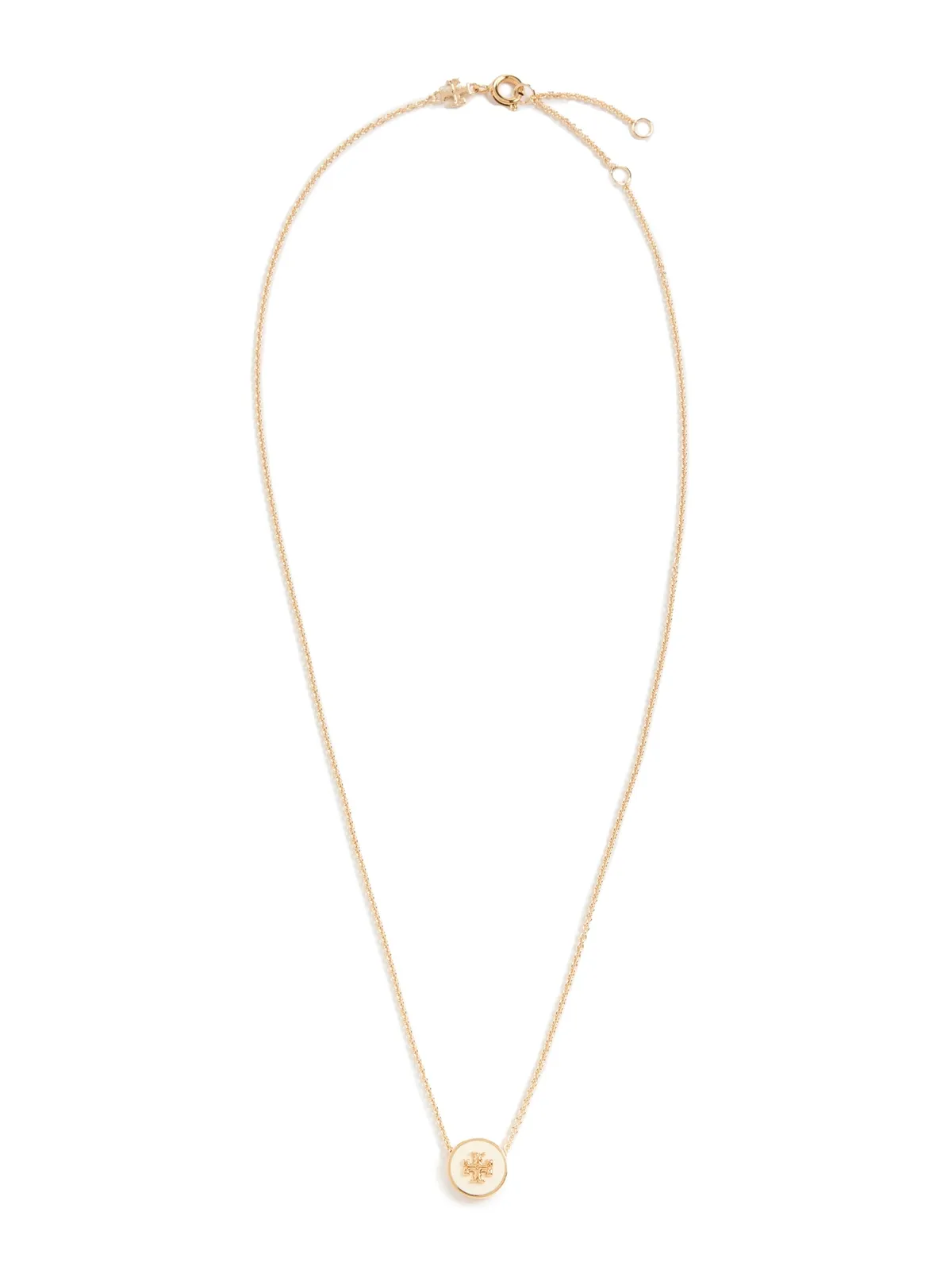 Tory Burch アイコン エナメル ペンダント ネックレス - 画像1