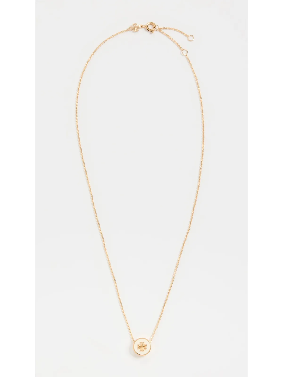 Tory Burch アイコン エナメル ペンダント ネックレス - 画像4