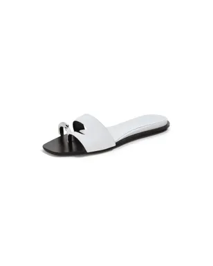 Tory Burch ピアスド・スライド Bianco/Silver 5 - サムネイル1