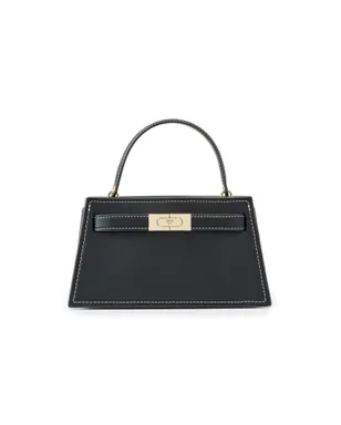 Tory Burch Lee Radziwill スムーストップハンドル・ペティートバッグ ブラック ワンサイズ - サムネイル1