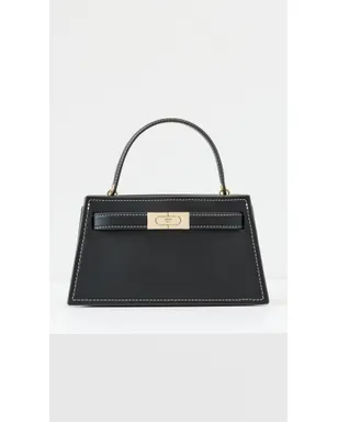 Tory Burch Lee Radziwill スムーストップハンドル・ペティートバッグ ブラック ワンサイズ - サムネイル2