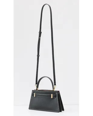 Tory Burch Lee Radziwill スムーストップハンドル・ペティートバッグ ブラック ワンサイズ - サムネイル4