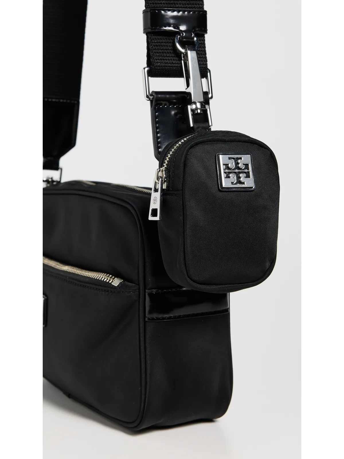 Tory Burch Virginia Nylon クロスボディバッグ ブラック - 画像5