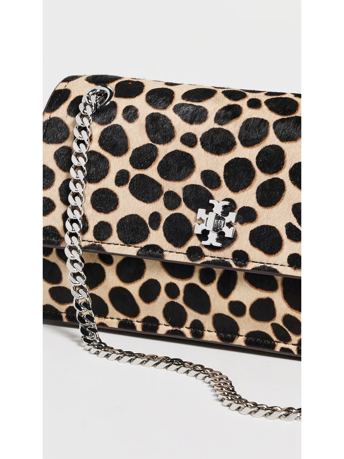 Tory Burch Kira Turn-Lock ヘアカルフ ショルダーバッグ トレンチ/ブラック - 画像5