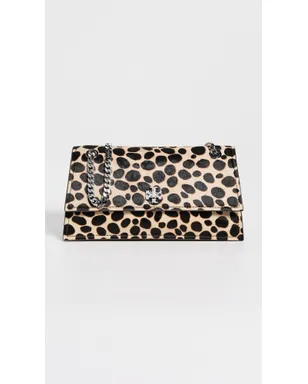 Tory Burch Kira Turn-Lock ヘアカルフ ショルダーバッグ トレンチ/ブラック - サムネイル2