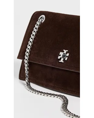 Tory Burch キラターンロック スエード ショルダーバッグ ダークココア - サムネイル5