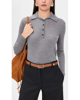 Tory Burch エレノア バックル ベルト エイジドタン／ゴールド - サムネイル3