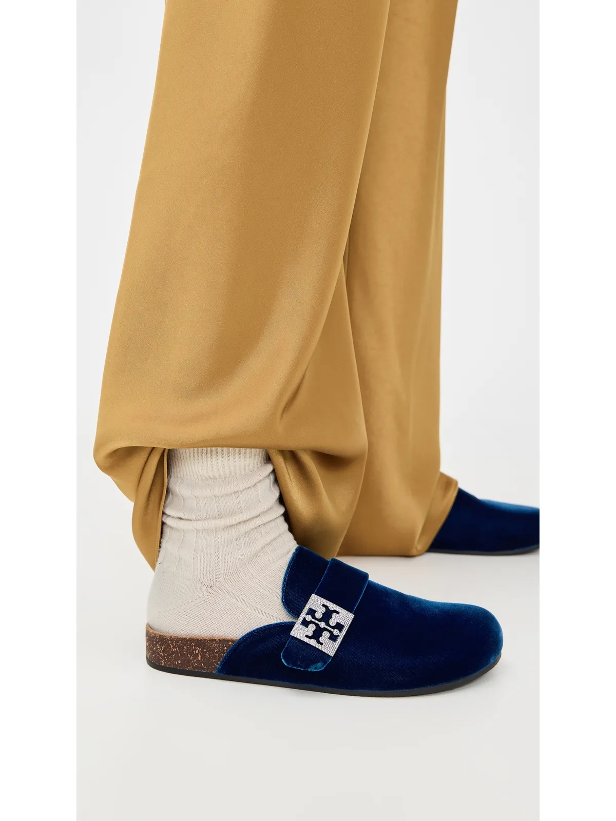 Tory Burch メロー パヴェ ミュール オーシャン/シルバー - 画像3
