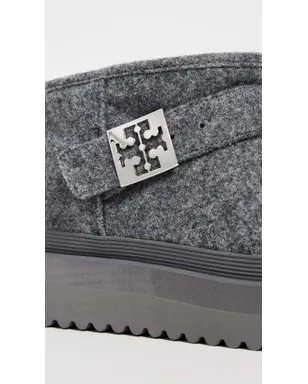 Tory Burch メロー シアリング プラットフォーム ブーツ ストームクラウド／シルバー - サムネイル6
