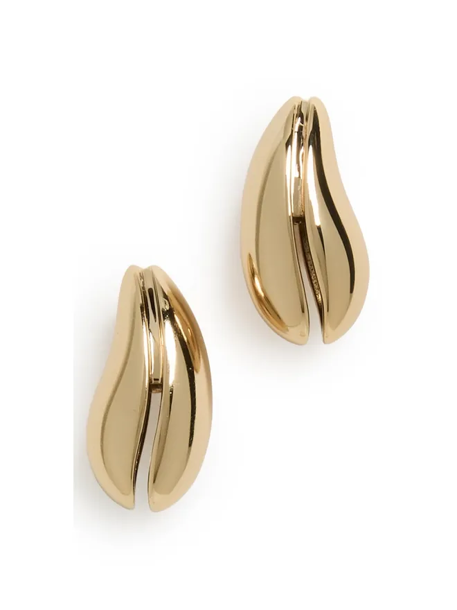 Tory Burch Tory Burch 小さめピアス ライトブラスの商品画像