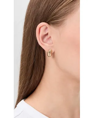 Tory Burch 小さめピアス ライトブラス - サムネイル3