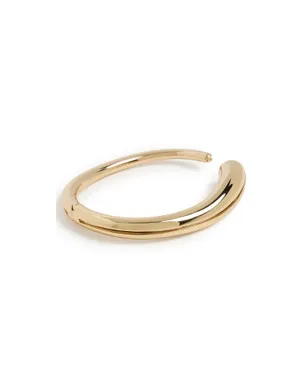 Tory Burch 透かし入り薄型カフ ライトブラス - サムネイル1