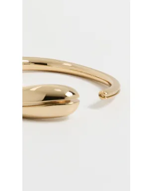 Tory Burch 透かし入り薄型カフ ライトブラス - サムネイル4