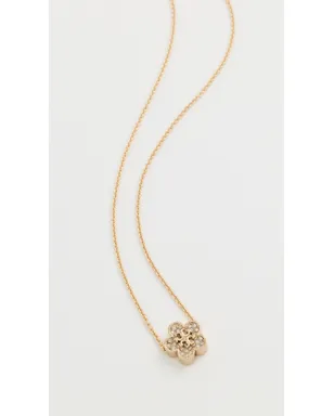 Tory Burch Forget Me Not パヴェ ペンダント ネックレス ゴールド/クリスタル ワンサイズ - サムネイル2