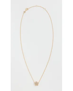 Tory Burch Forget Me Not パヴェ ペンダント ネックレス ゴールド/クリスタル ワンサイズ - サムネイル4