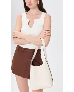 Tory Burch Romy スモール ホーボーバッグ ライトクリーム ワンサイズ - サムネイル3