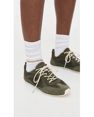 Tory Burch Tory Field スニーカー ダークオリーブ - サムネイル4