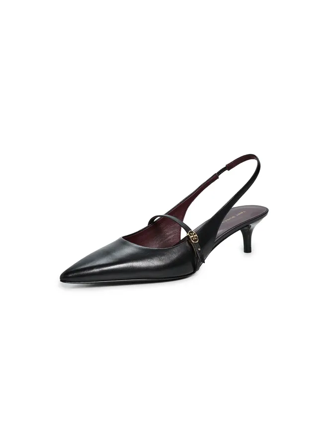 Tory Burch Tory Burch ダブルTバックル マリージェーン ヒール パーフェクトブラック / パーフェクトブラックの商品画像