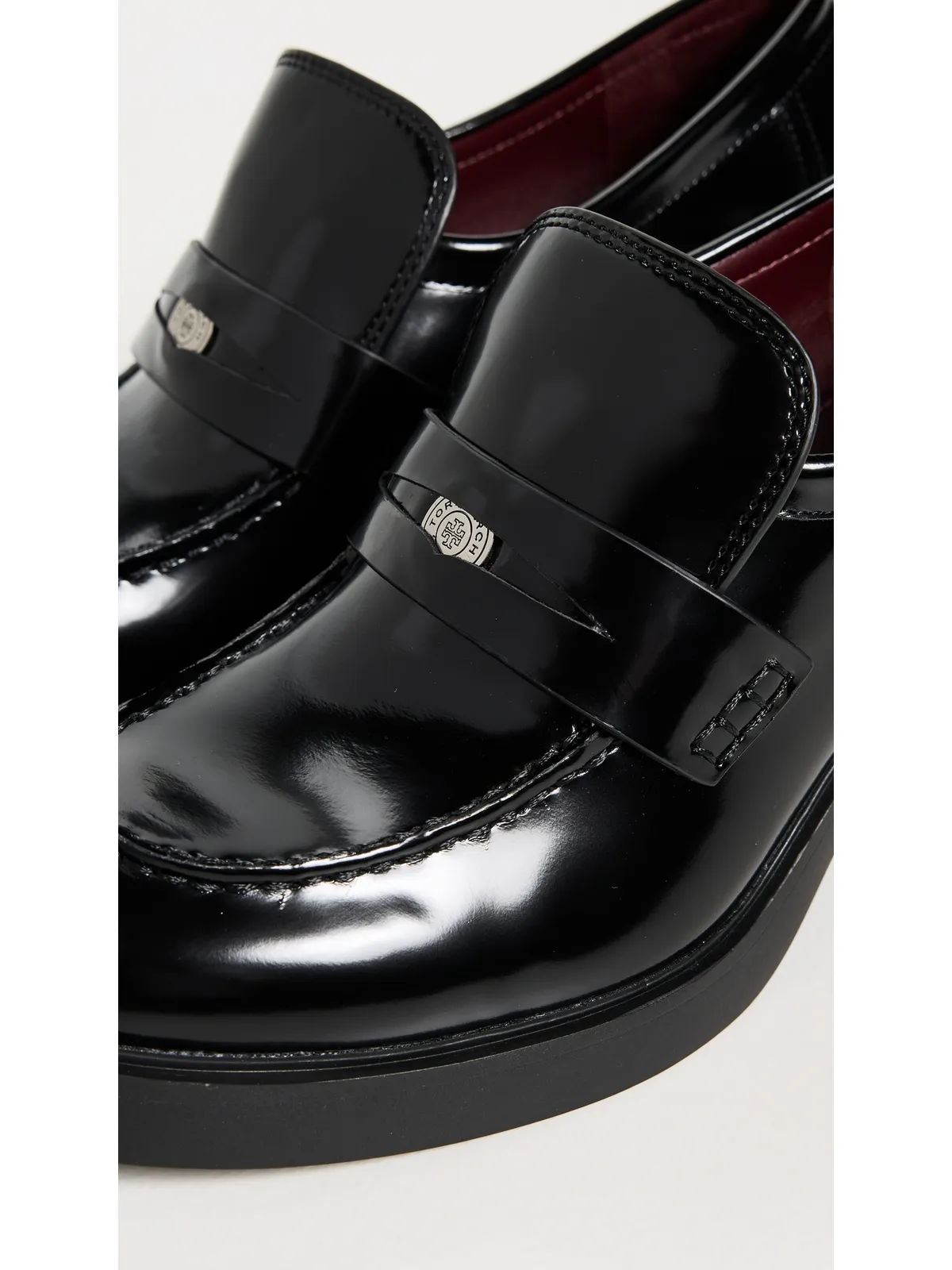 Tory Burch クラシック ヒール付きラグローファー パーフェクトブラック - 画像6