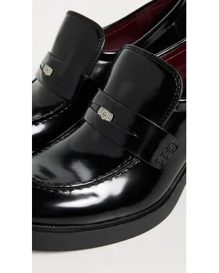 Tory Burch クラシック ヒール付きラグローファー パーフェクトブラック - サムネイル6