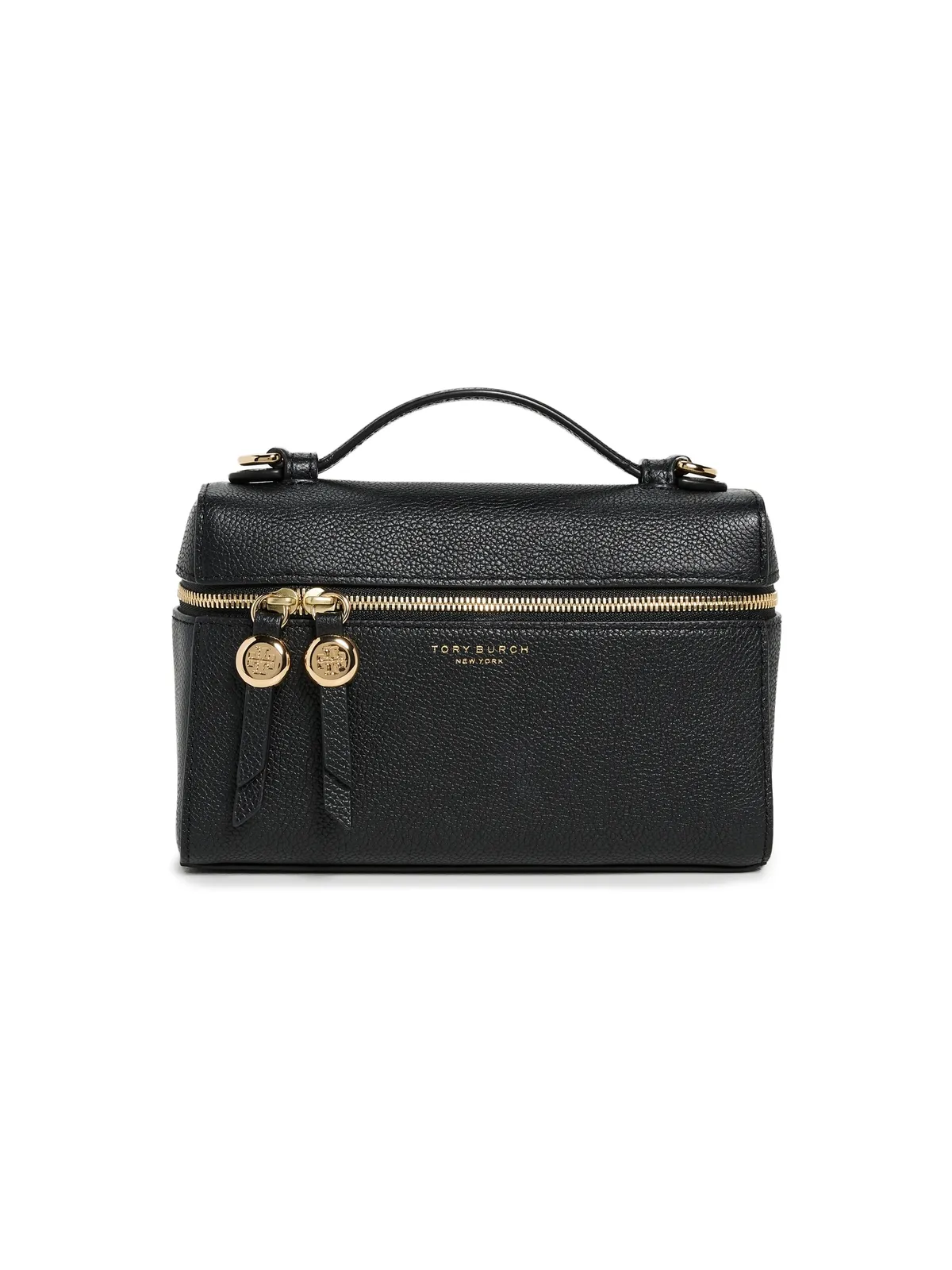 Tory Burch ロミー スリム トップハンドル バッグ ブラック - 画像1