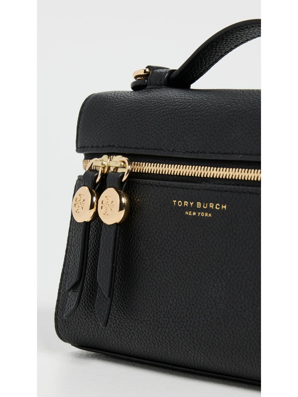 Tory Burch ロミー スリム トップハンドル バッグ ブラック - 画像5