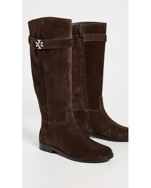 Tory Burch T Lock ライディングブーツ ダークココア - サムネイル5