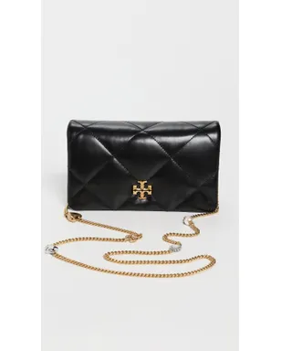 ビンテージ Tory Burch キラ ダイヤモンドキルト チャームチェーン ウォレット ブラック ワンサイズ - サムネイル2