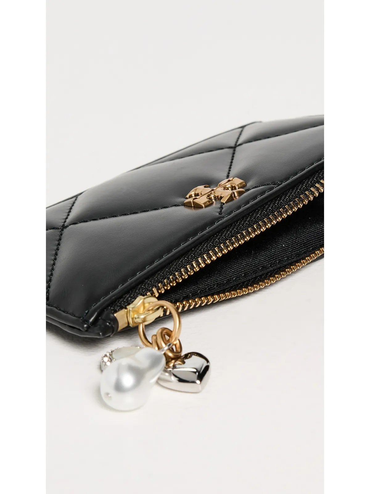 Tory Burch キラ ダイヤモンド キルト チャーム ジップ カードケース - 画像5