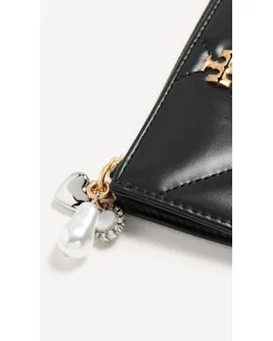 Tory Burch キラ ダイヤモンド キルト チャーム ジップ カードケース - サムネイル4