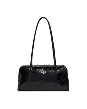 Tory Burch クリンクルレザー・スモール・マシュマロ・サッチェル ブラック - サムネイル1