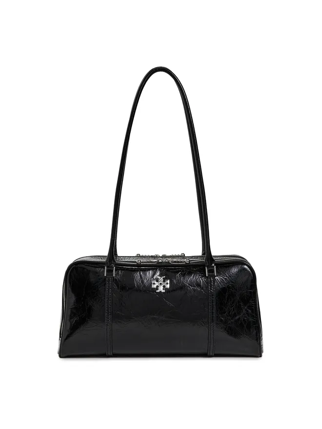 Tory Burch Tory Burch クリンクルレザー・スモール・マシュマロ・サッチェル ブラックの商品画像